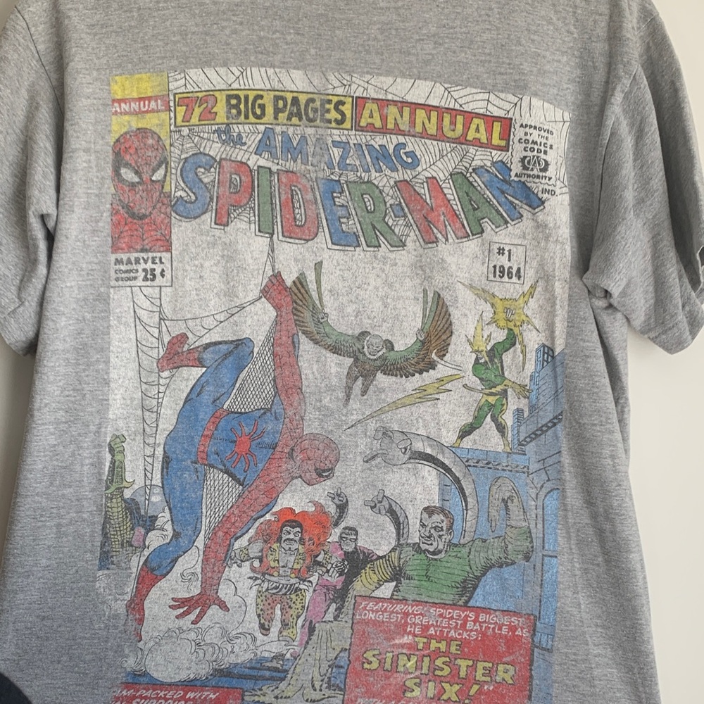 Marvel Gray Amazing Spider-Man Comic Tee - Picture 2 of 4